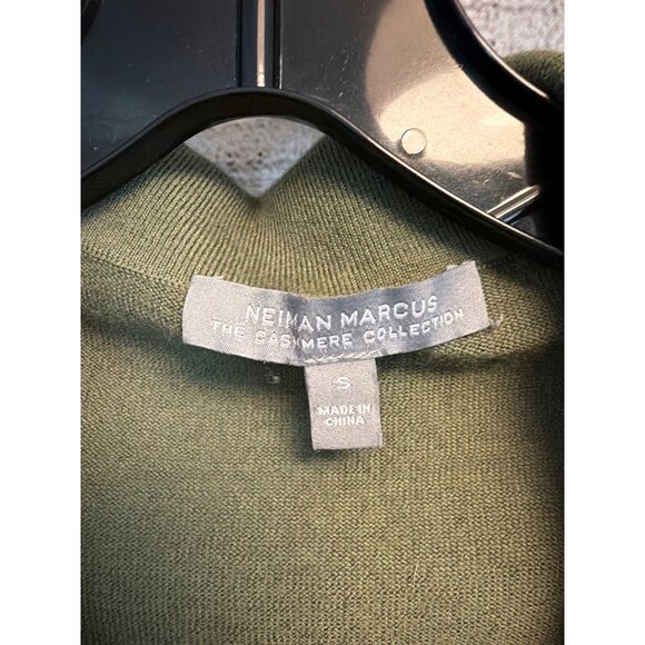 Neiman Marcus Cashmere Long-Sleeve Polo Sweater Size S - Picture 2 of 4